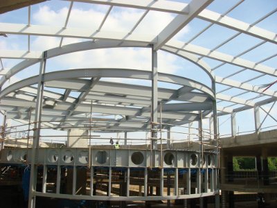 The Inclusion Unit, a special needs teaching pod, sits above the auditorium