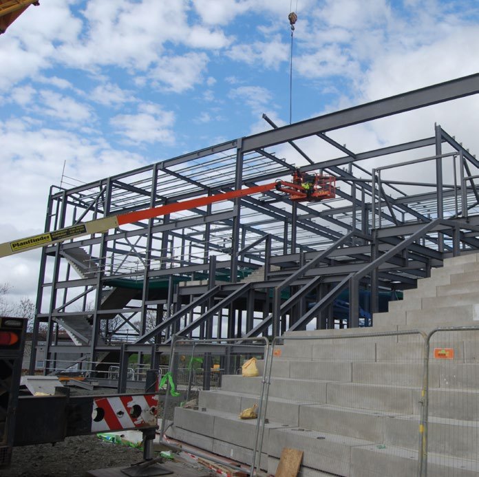 Terraced seating for the amphitheatre