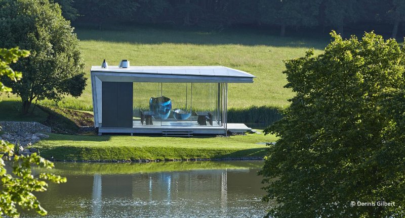 Island Pavilion and Footbridge, Wormsley