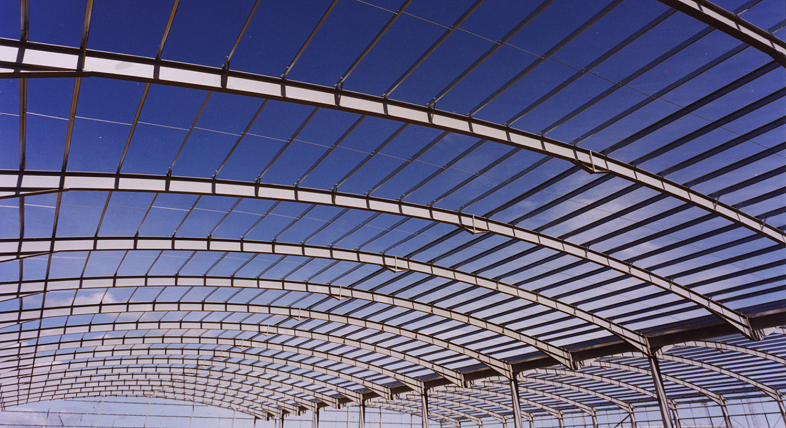 Lightweight, structurally efficient portal frame