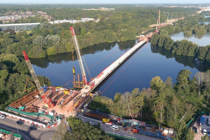 HS2 Colne Valley Viaduct temporary works
