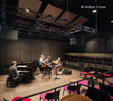 Some of the performance areas are intimate spaces