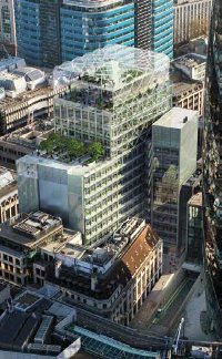 The building occupies a prestigious City of London site