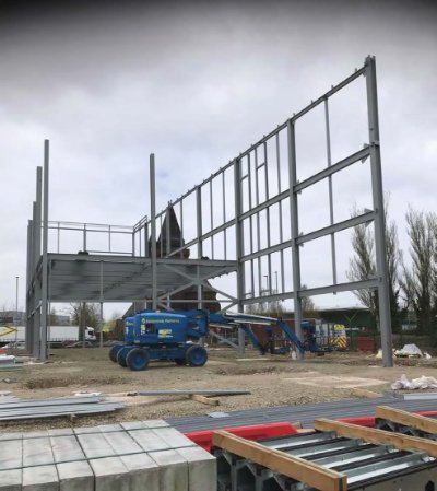 A steel-framed solution was chosen for a number of reasons, most notably for flexibility and speed of construction