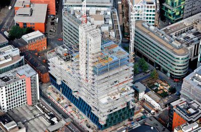 The building completes the Spinningfields masterplan