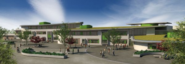 Visualisation of the completed campus