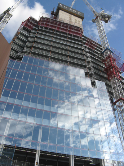 Construction of the Shard, London Bridge station