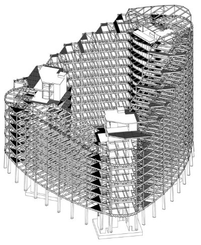 3D model of what is aiming to become Manchester’s first BREEAM ‘Outstanding’ building