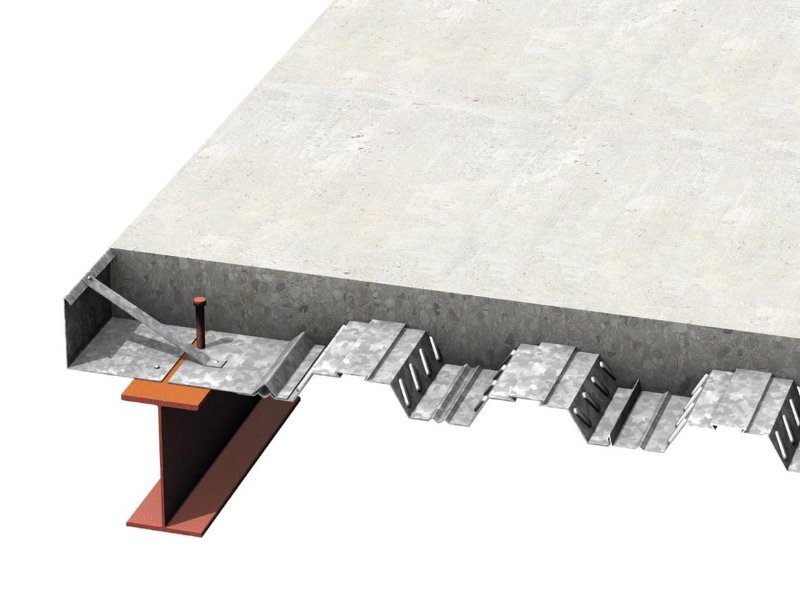 Conventional "downstand" beam