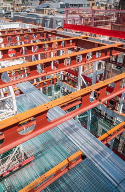 Cellular beams have been used for service integration