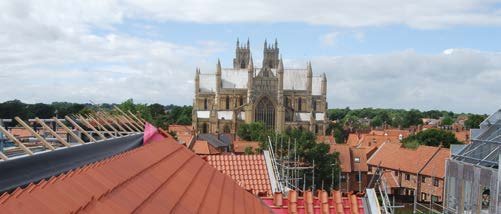 The Minster overlooks the Flemingate development