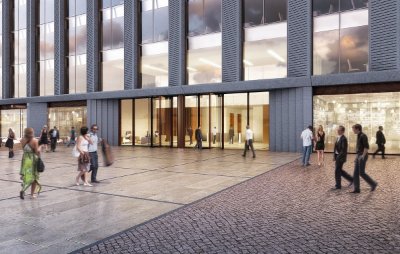 Brazennose House will be clad with precast panels giving the exterior envelope a granite appearance