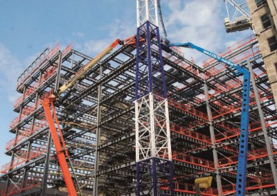 Cellular beams have been used throughout for service integration