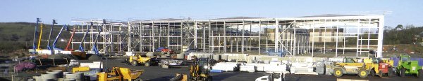 The large portal frame building will be Aggreko’s main manufacturing base