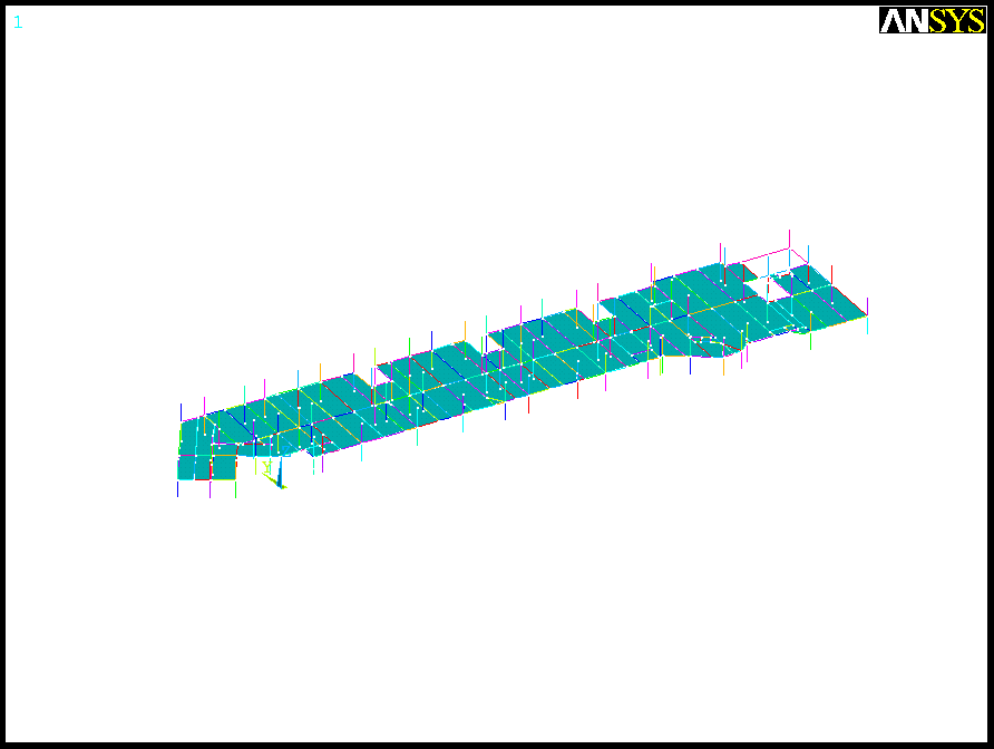 Model of the first floor of the outpatients unit