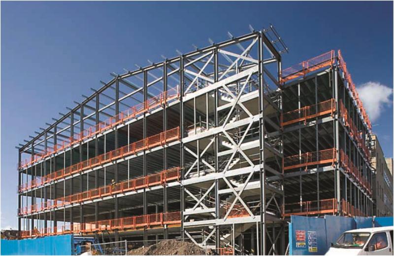 A simple steel frame
