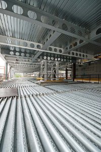 Large open floors are a feature throughout the building