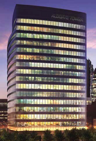 The completed Aldgate Tower will be a new landmark at the City’s entrance