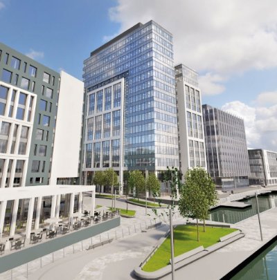 Overlooking the River Lagan; how the completed scheme will look