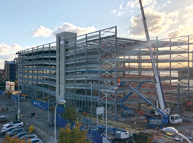 Steelwork erection nears completion