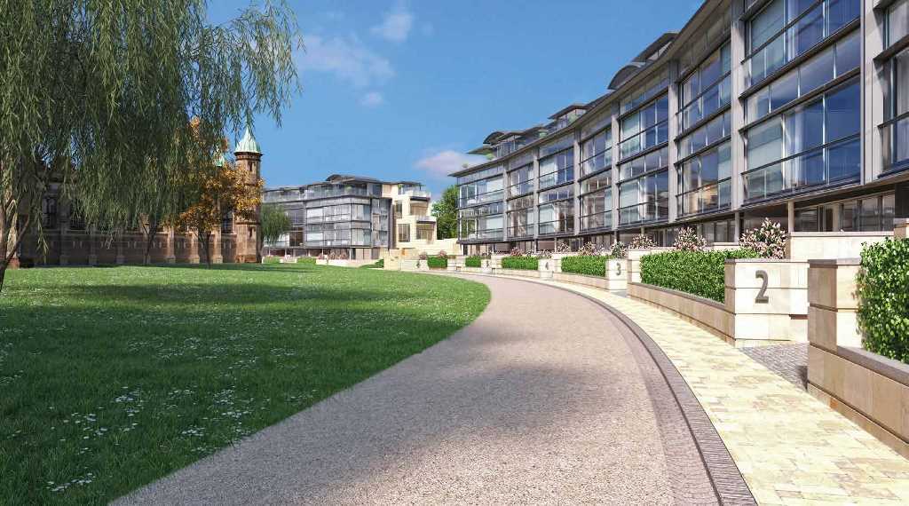How the completed terrace will look