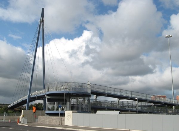 Access ramps at Hunslet Moor Footbridge, Leeds