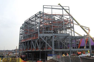 The cinema block takes shape