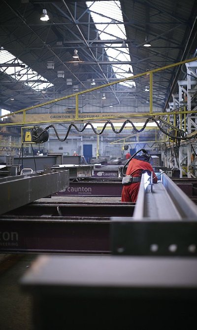HS2’s steelwork being fabricated at Caunton’s Moorgreen facility