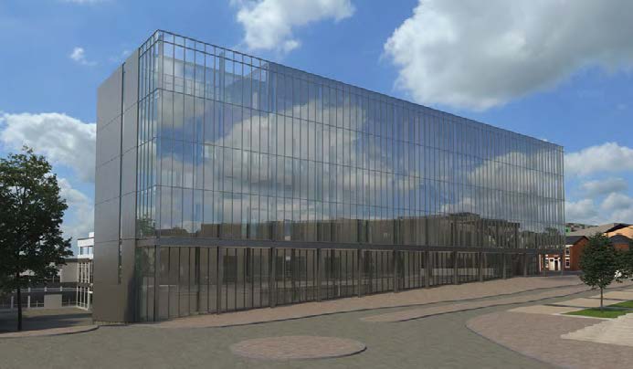 Visualisation of the completed building