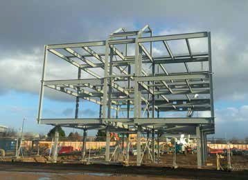 Bracing provides most of the structural stability
