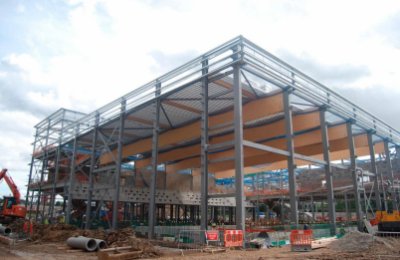 View of the swimming pool area of the leisure centre