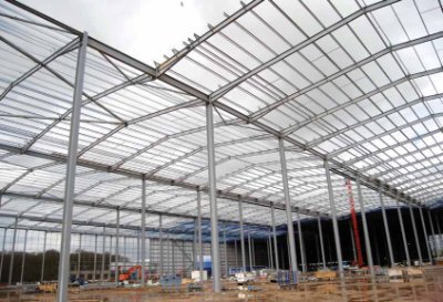 Plot 520’s 200m-wide frame during construction