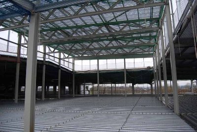 The large open-plan first floor sports hall