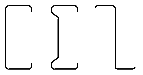 Typical light steel sections
