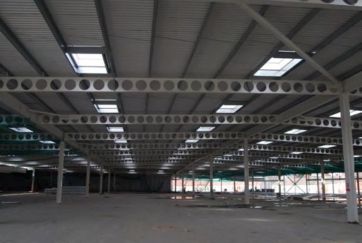 Cellular beams form the car park