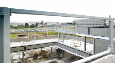 The primary school is arranged around a courtyard