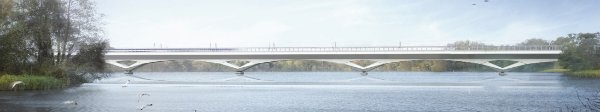 The viaduct is said to have an unobtrusive design and will be set low on the landscape