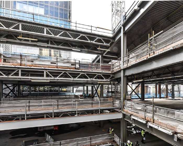 The new central atrium will have a glazed roof