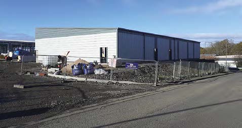 As well as the steel erection, Border Steel Structures also installed wall and roof cladding