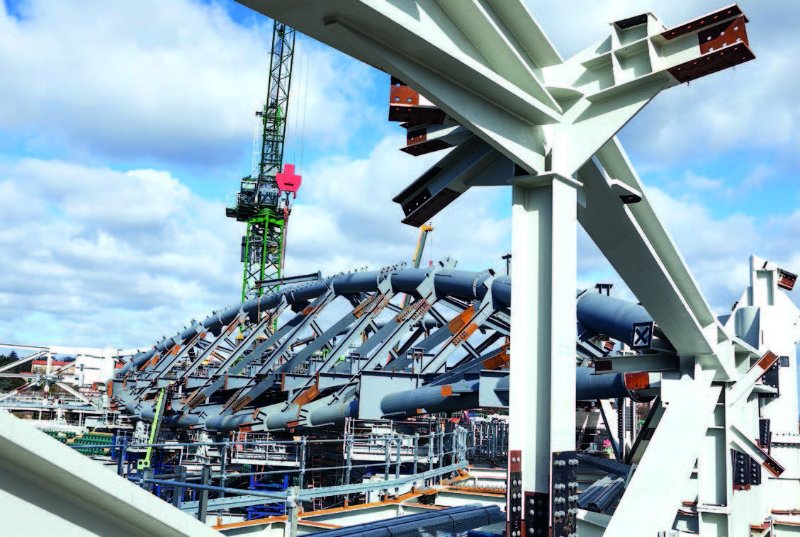 A roof truss connection