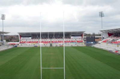 The completed stadium opened in May