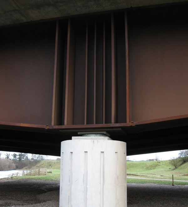 Bearing, jacking and intermediate web stiffeners River Eden Bridge, Temple Sowerby Bypass