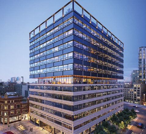 Visualisation of the completed Rowe building