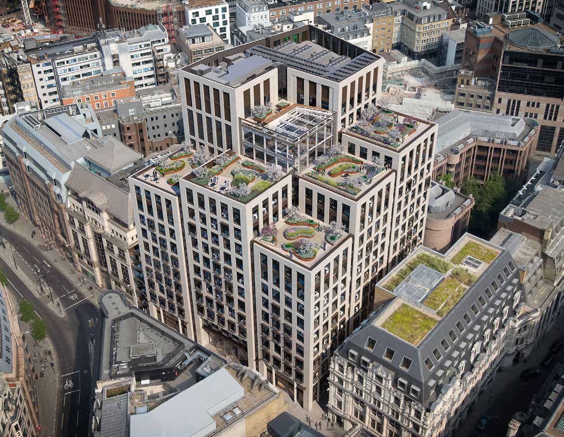 The upper floors will have access to roof terraces