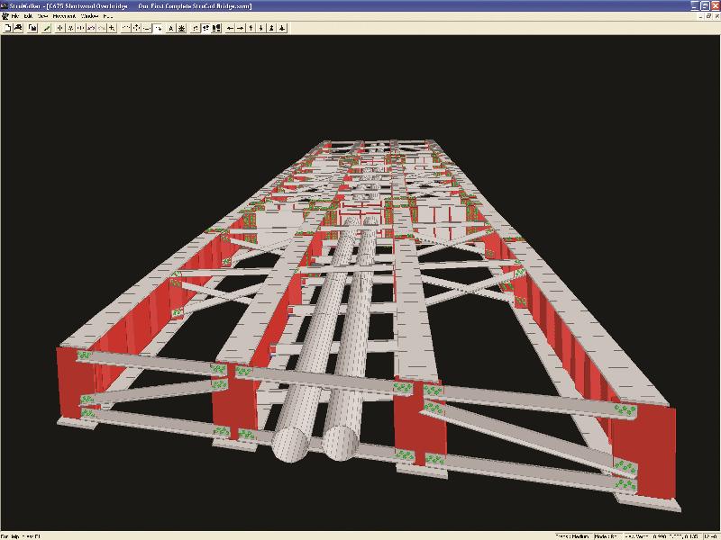 CAD model of a multi-girder bridge&lt;br&gt;&#39;&#39;(Image courtesy of Mabey Bridge Ltd.)&#39;&#39;