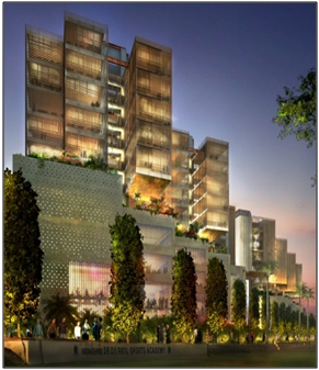 External steel at the D. Y. Patil School of Management