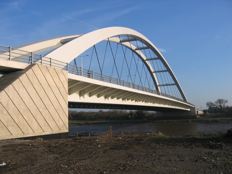 Tied-arch bridge&lt;br&gt;&#39;&#39;River Usk Crossing, Newport&#39;&#39;