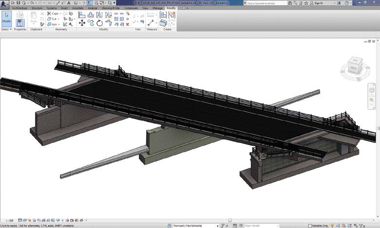 Fort Overbridge will be
the last steel bridge to be installed