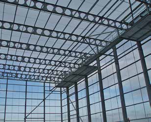 Cellular beams form the clear spans