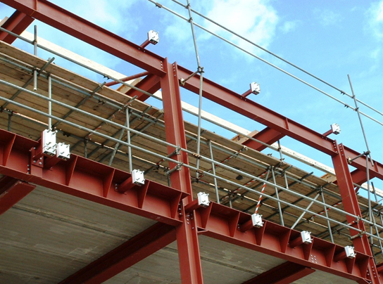Attachment points for external canopies using thermal break bolted details